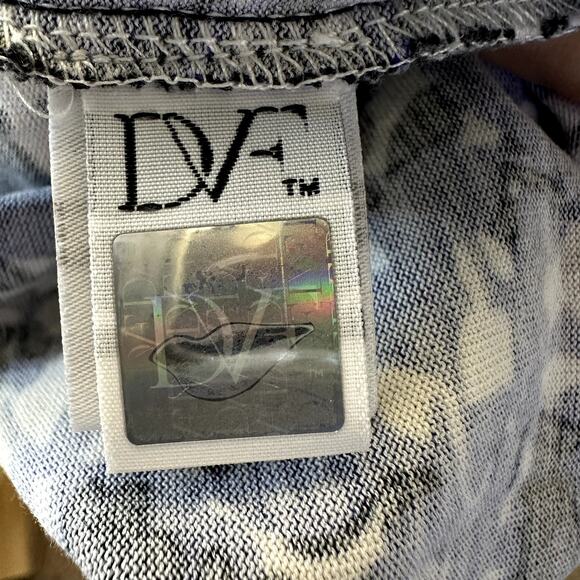 Diane von Furstenberg Cotton Silk Knit Sheath Dress w/ V-Neck Office Work Career - Picture 8 of 9